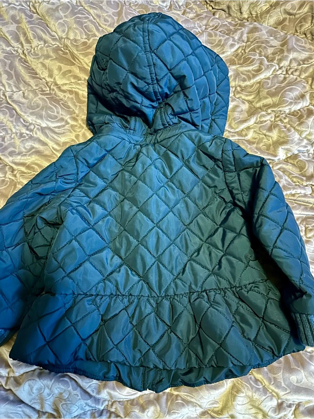 Baby GAP Navy Blue Quilted Hooded Puffer Jacket- Size 2T